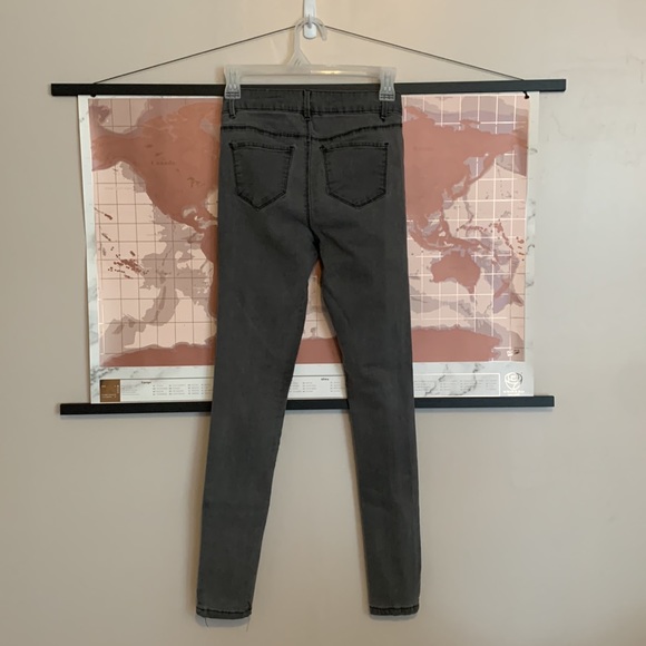 ✨MIAMI SUPER SKINNY GREY JEANS SIZE: US 5 - Picture 3 of 4